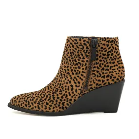 1. State Leopard Print Ankle Boots