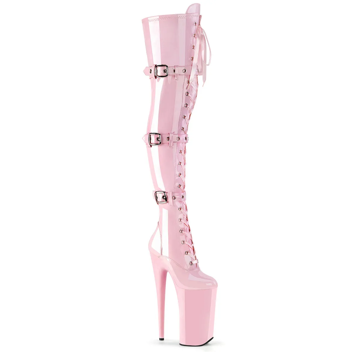 10 Inch Heel BEYOND-3028 Baby Pink Pat