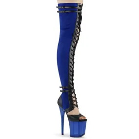 8 Inch Heel FLAMINGO-3027 Blue Suede