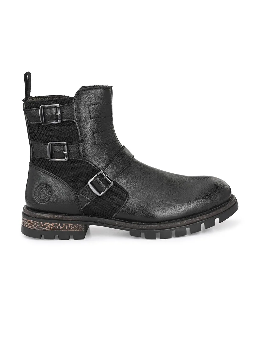 Alberto Torresi Ankel Higth And Zipper Boot With Metal Accent For Men