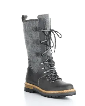 ALGID GREY Round Toe Boots