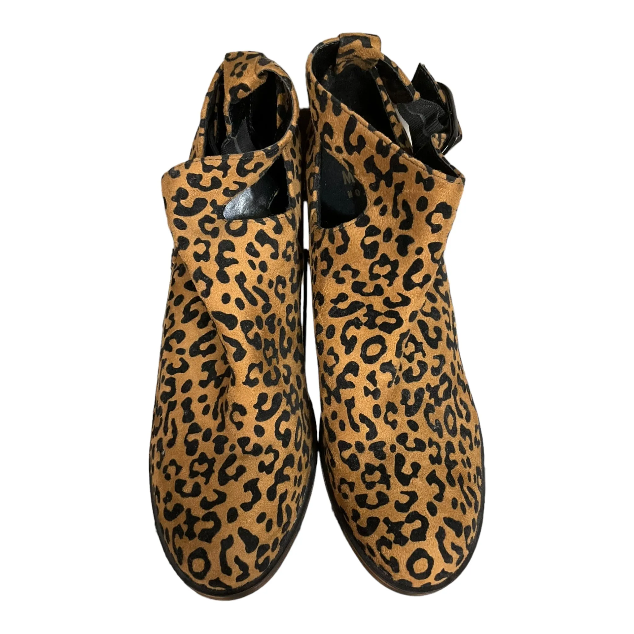 Animal Print Boots Ankle Heels Mix No 6, Size 6.5