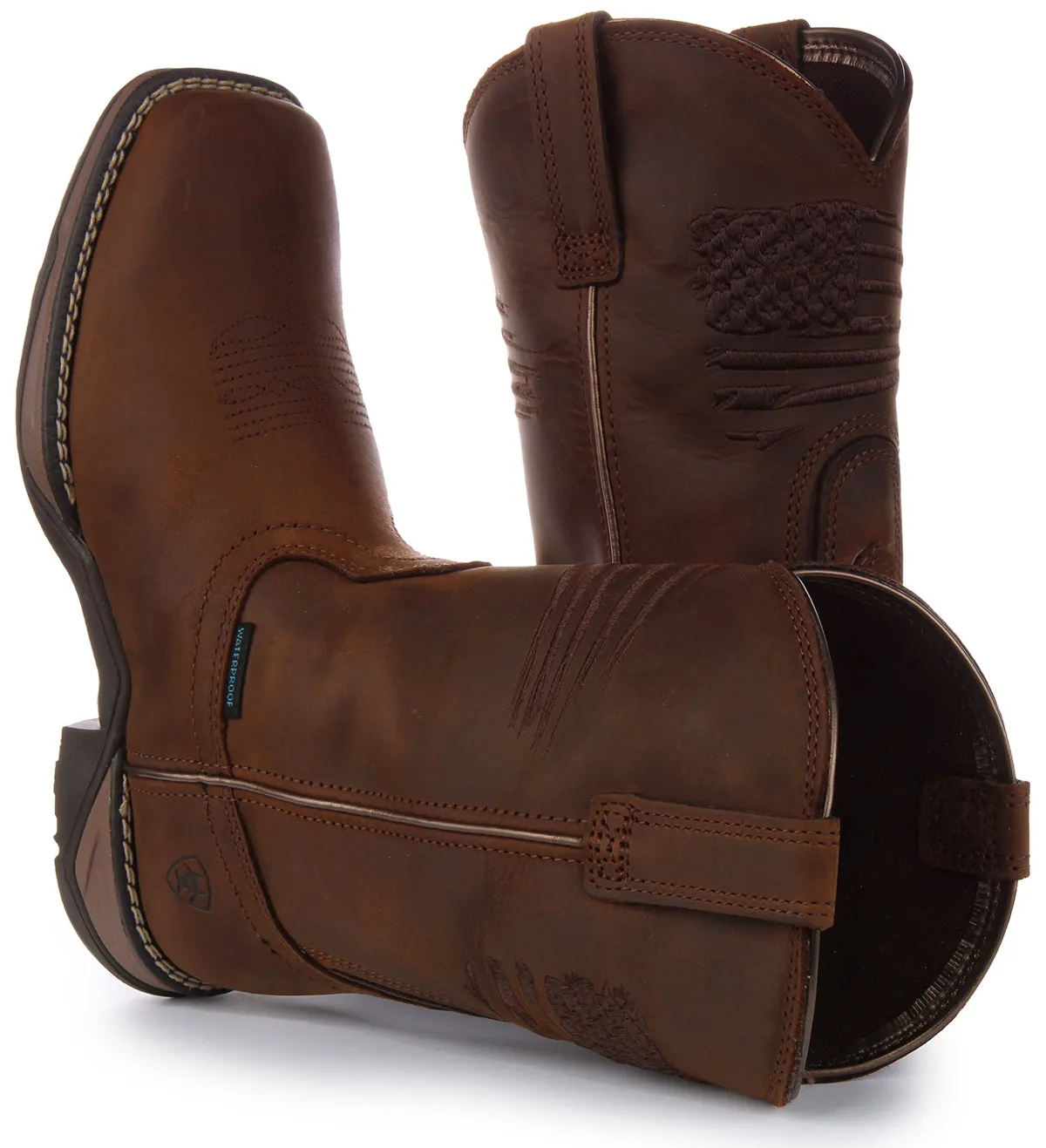 Ariat Anthem Patriot Waterproof In Brown For Women