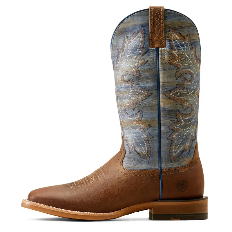 'Ariat' Men's 13" Standout Western Square Toe -  Loco Brown / Cloud Blue