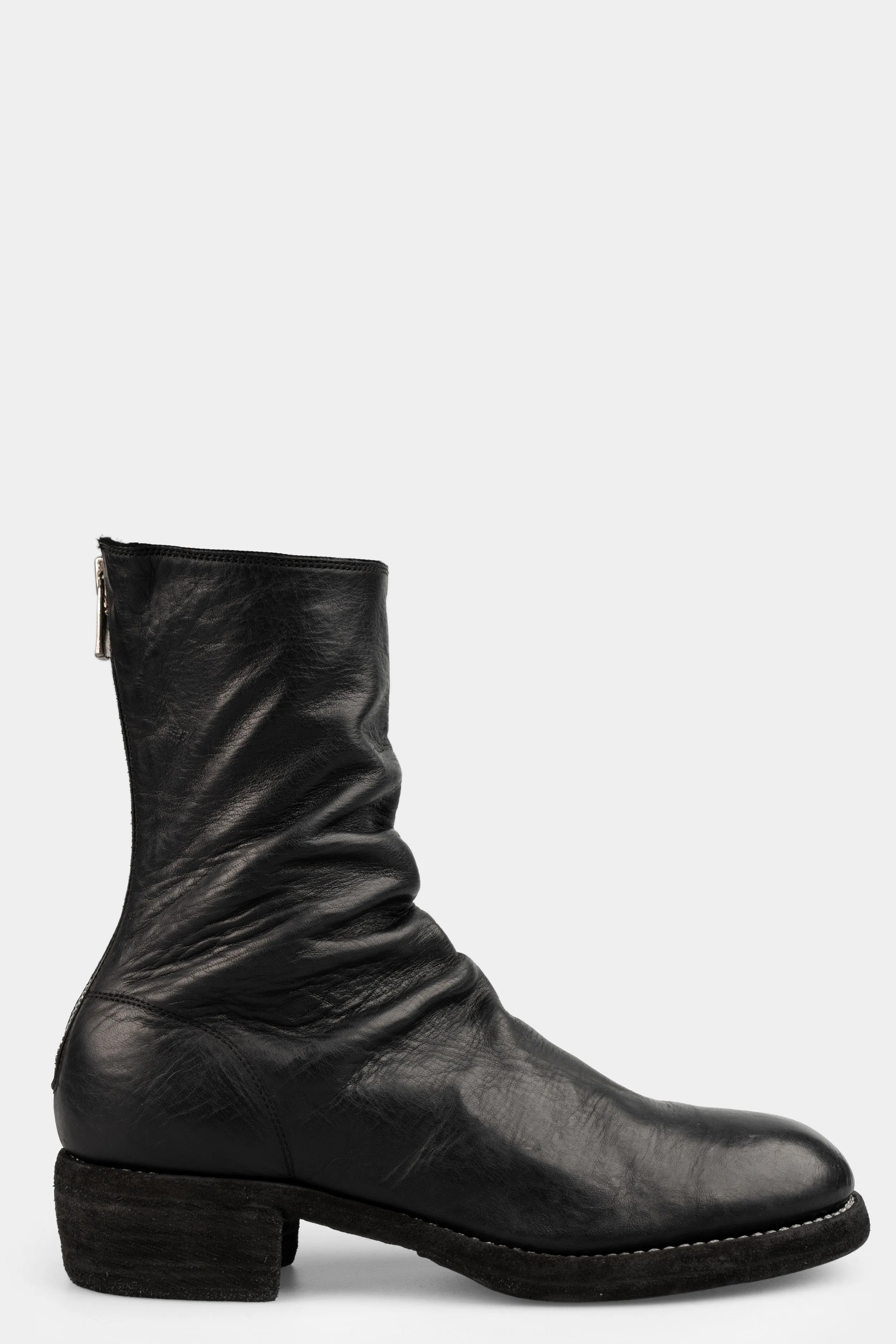 Back zip leather boots | 788ZX