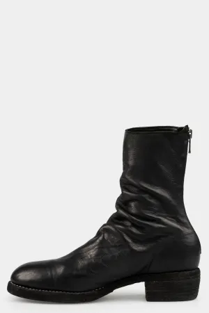 Back zip leather boots | 788ZX