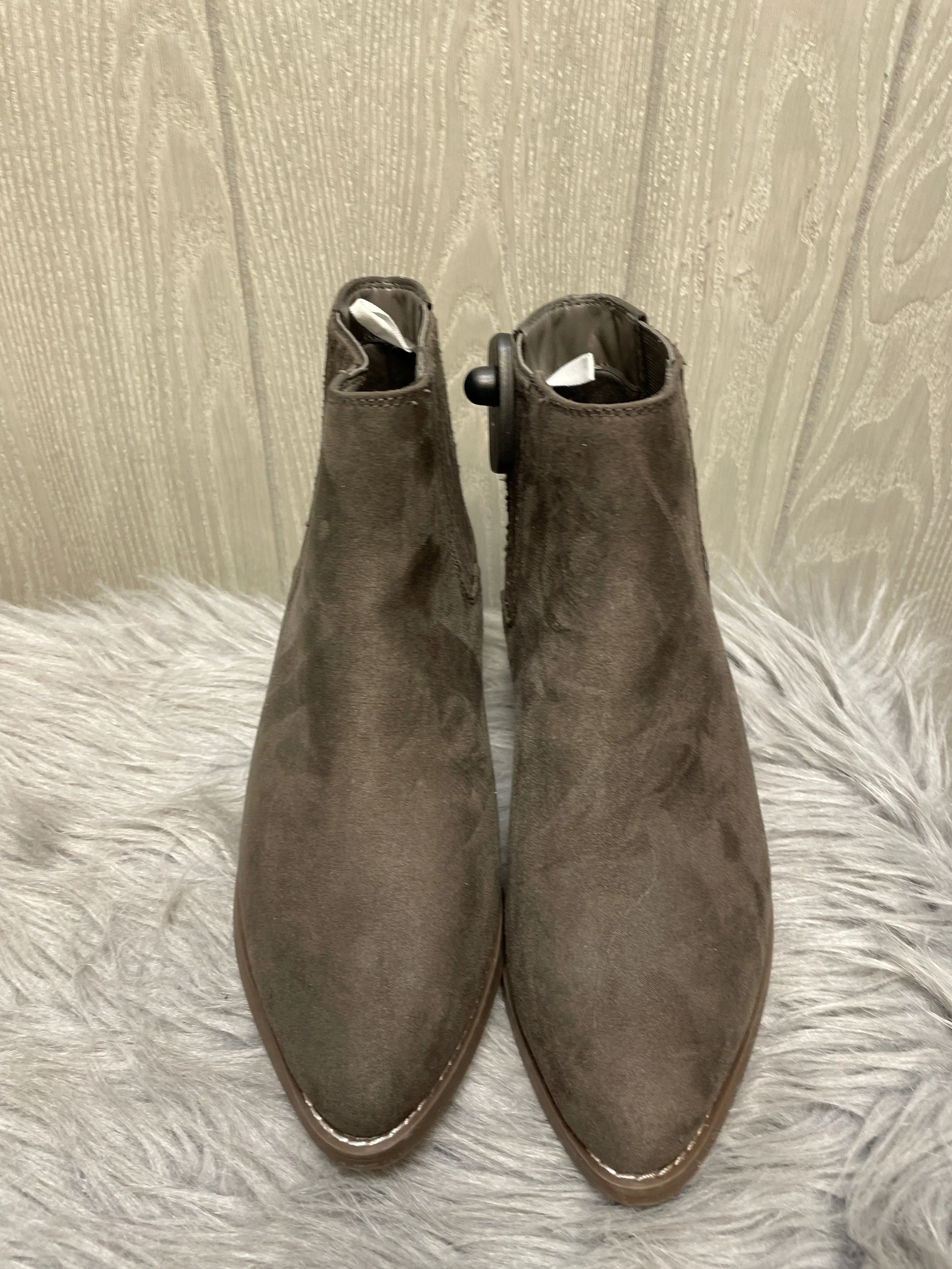 Boots Ankle Heels By Universal Thread In Grey, Size: 7.5