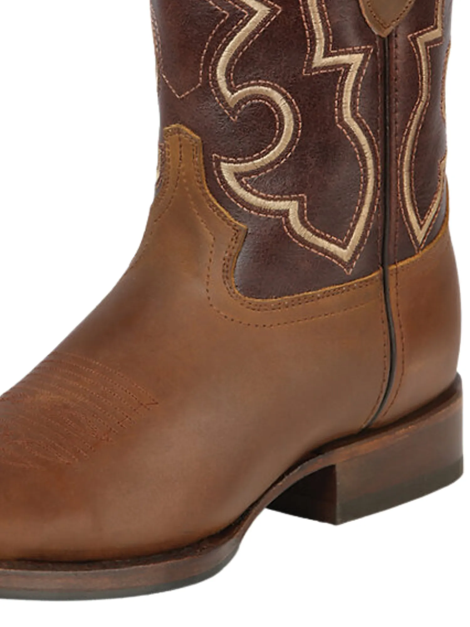 Botas Vaqueras Rodeo Clasicas de Piel Genuina para Hombre 'Montero' - ID: 51438