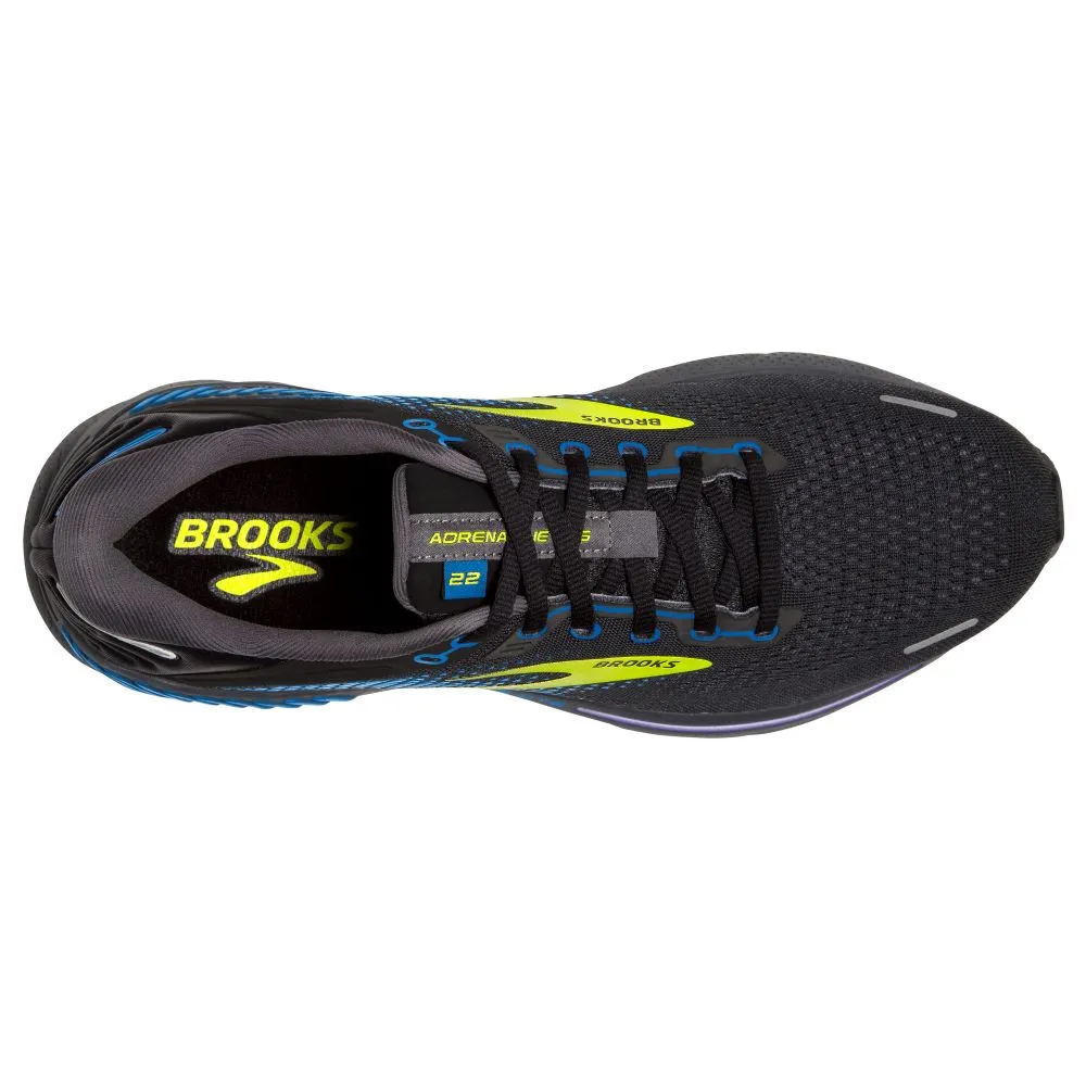 'Brooks' Men's Adrenaline GTS 22 - Black / Blue / Nightlife