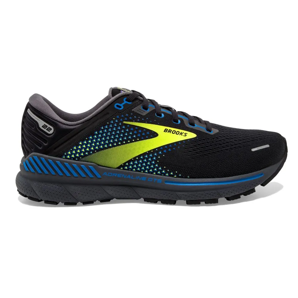 'Brooks' Men's Adrenaline GTS 22 - Black / Blue / Nightlife