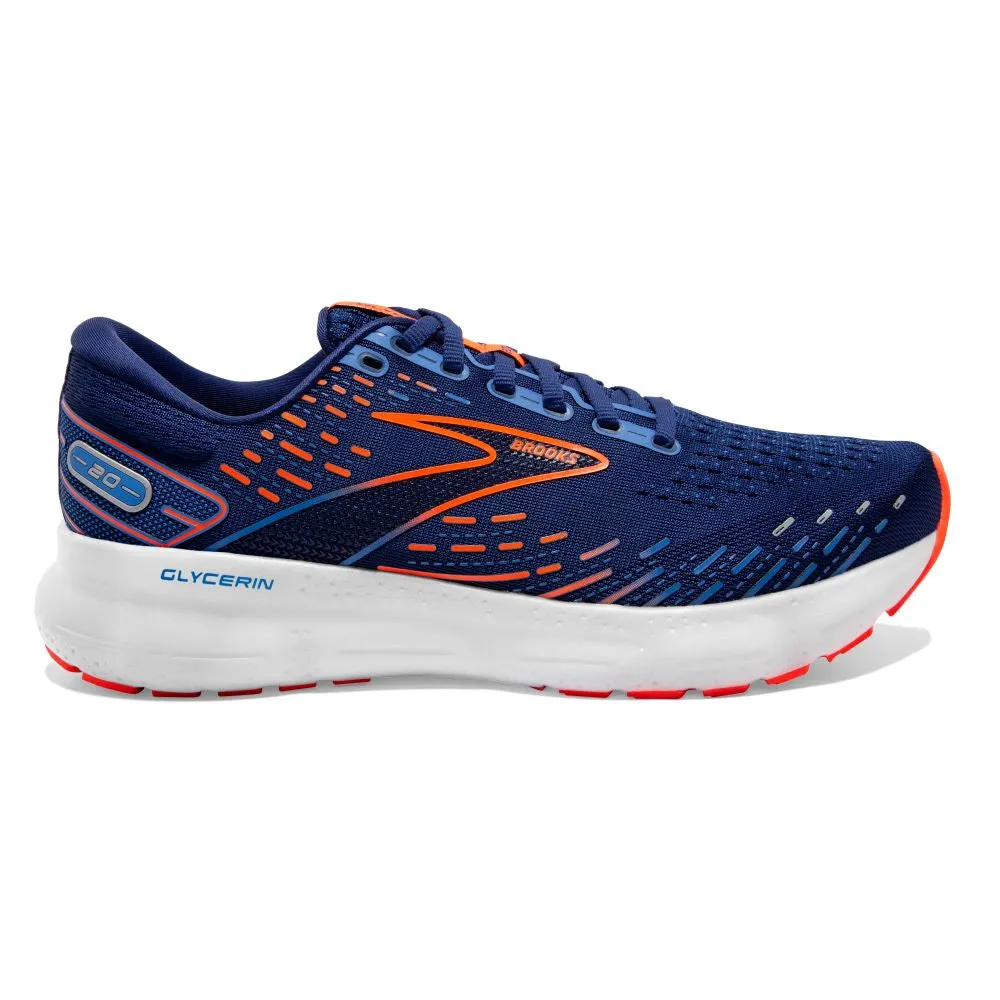 'Brooks' Men's Glycerin 20 - Blue Depths / Palace Blue / Orange