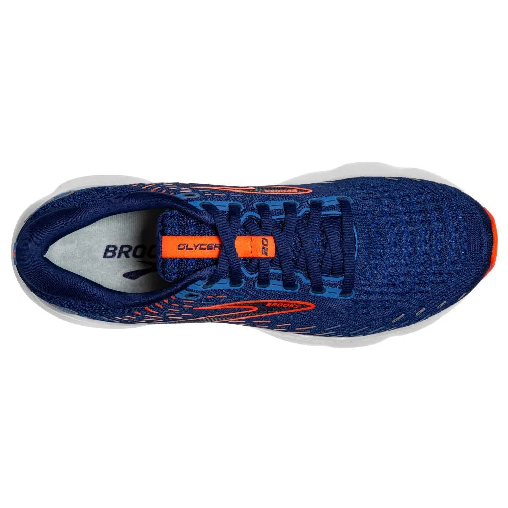 'Brooks' Men's Glycerin 20 - Blue Depths / Palace Blue / Orange