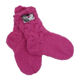 By Seija - Wool Sock Pink M