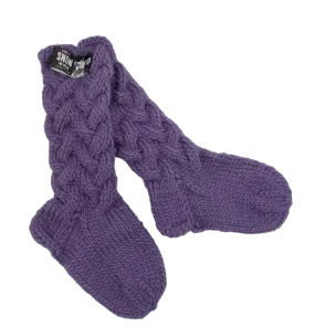 By Seija - Wool Sock Violet M