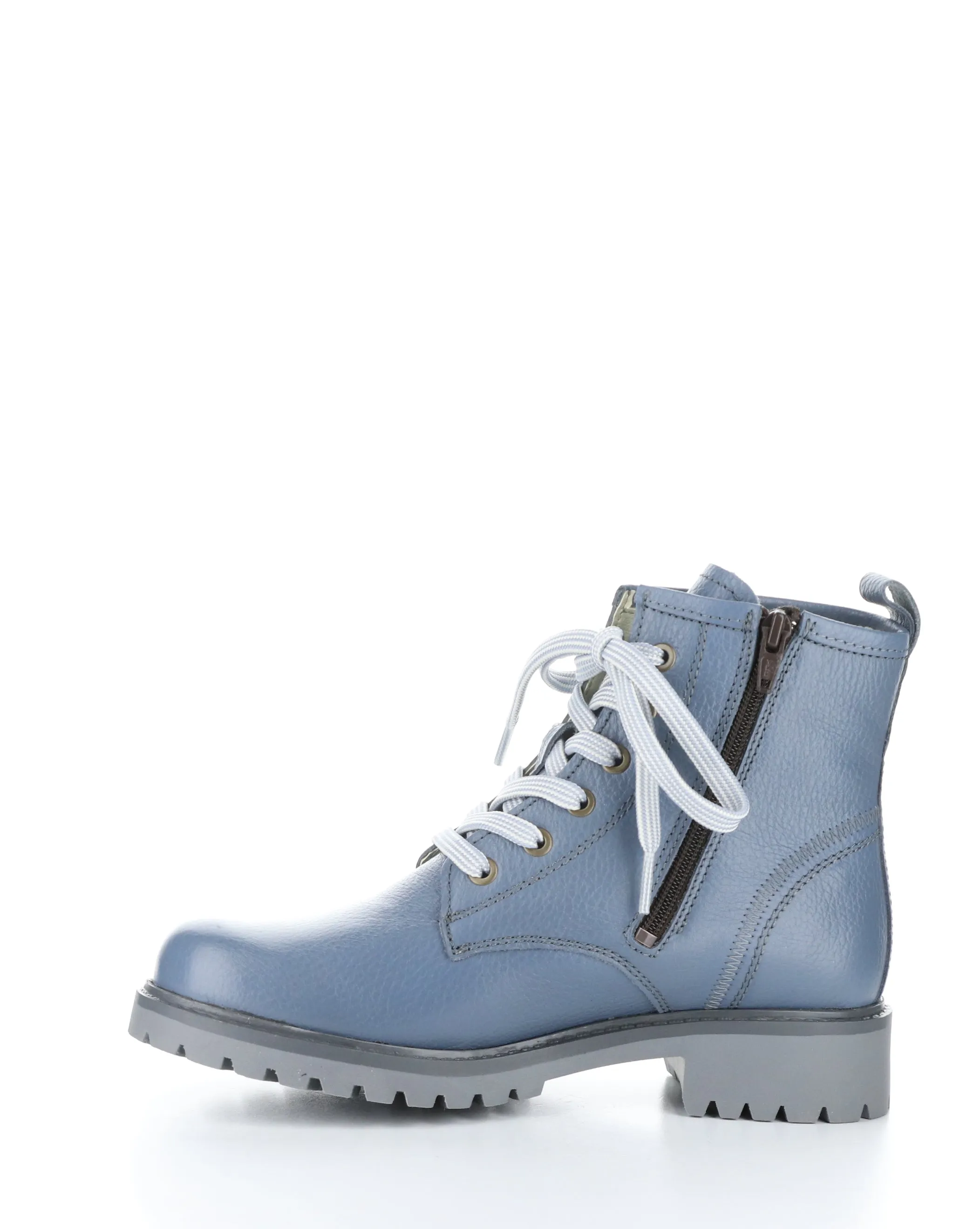 CARINAS STEEL BLUE Round Toe Boots