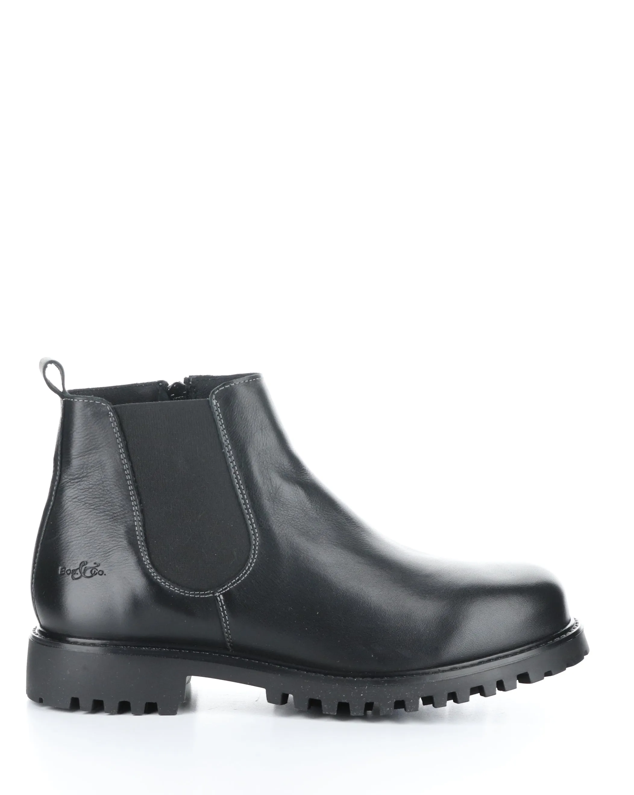 DAX BLACK Round Toe Boots