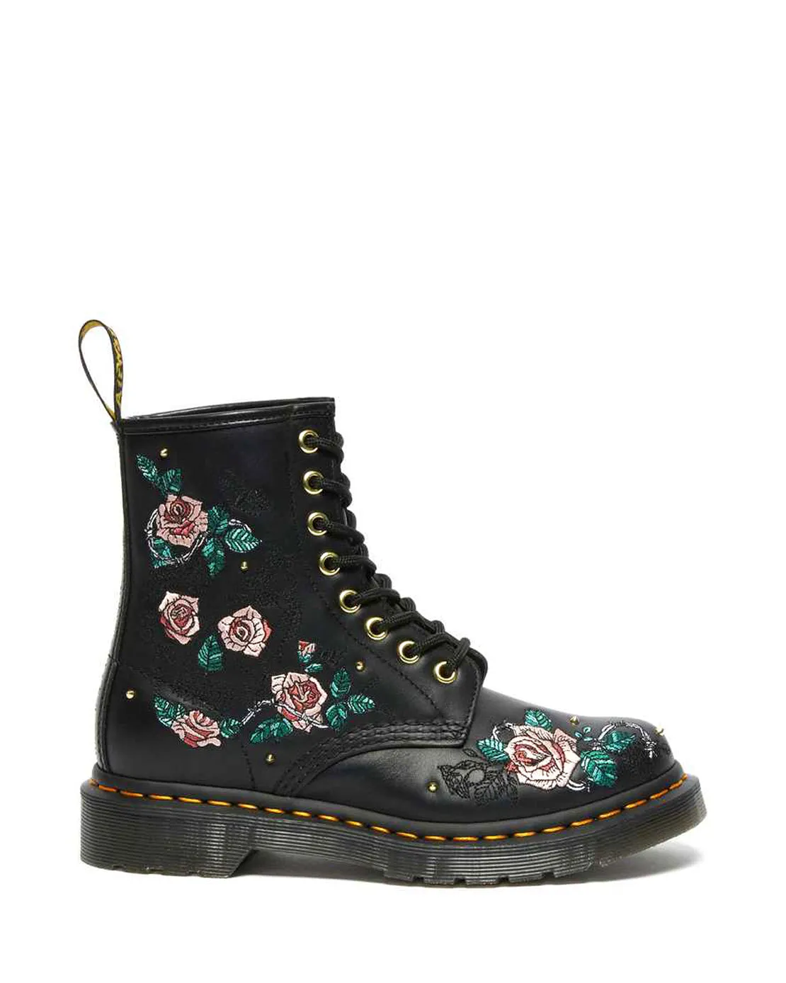 DR.MARTENS 1460 Vonda Floral Women | Black Nappa (26980001)