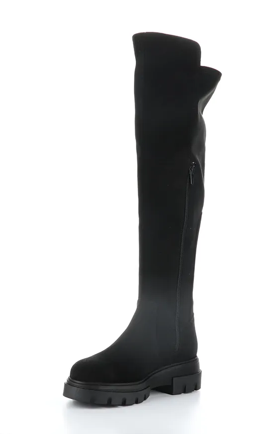 FIFTH Suede Black Elasticated Boots