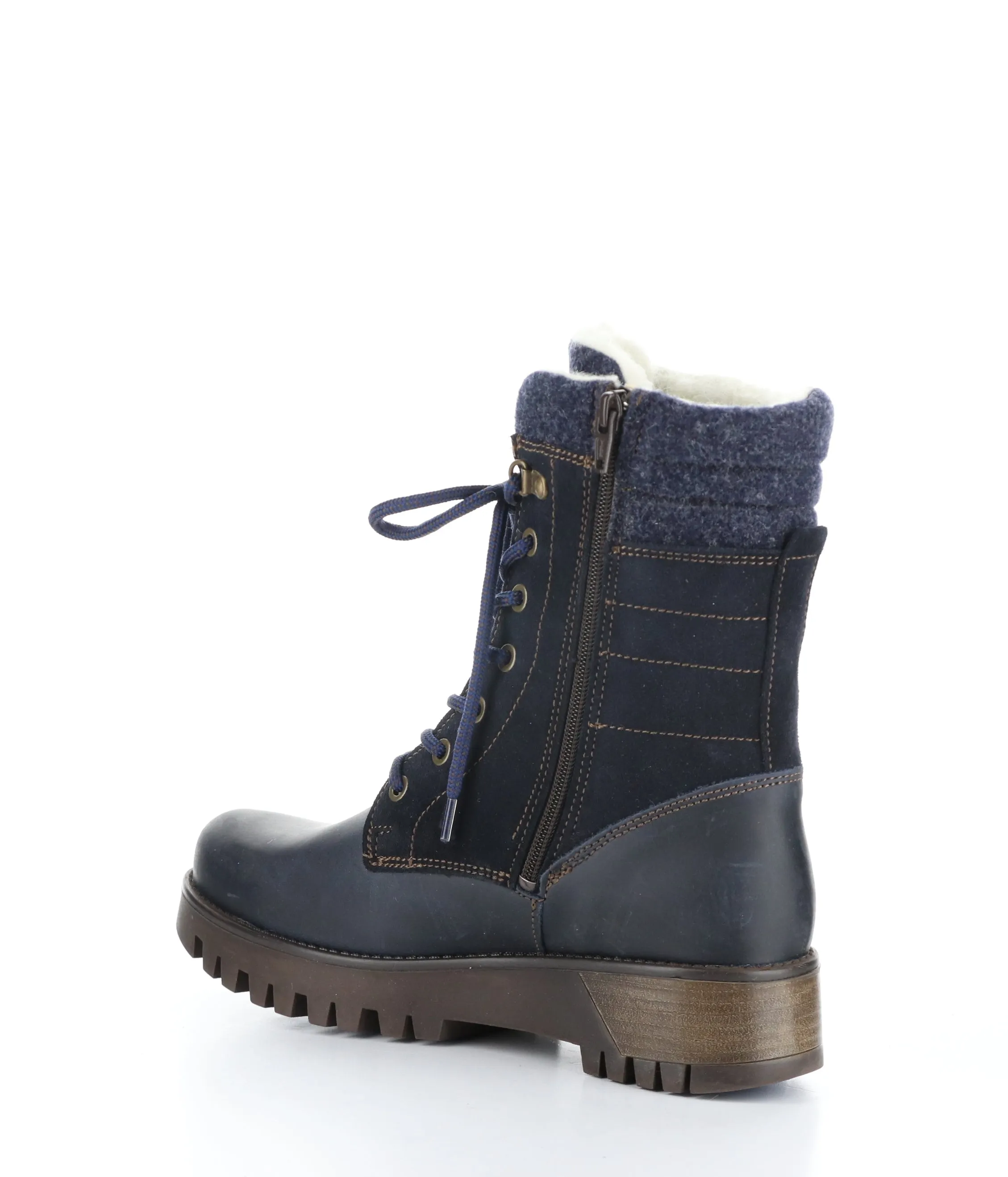 GALA PRIMA NAVY Round Toe Boots