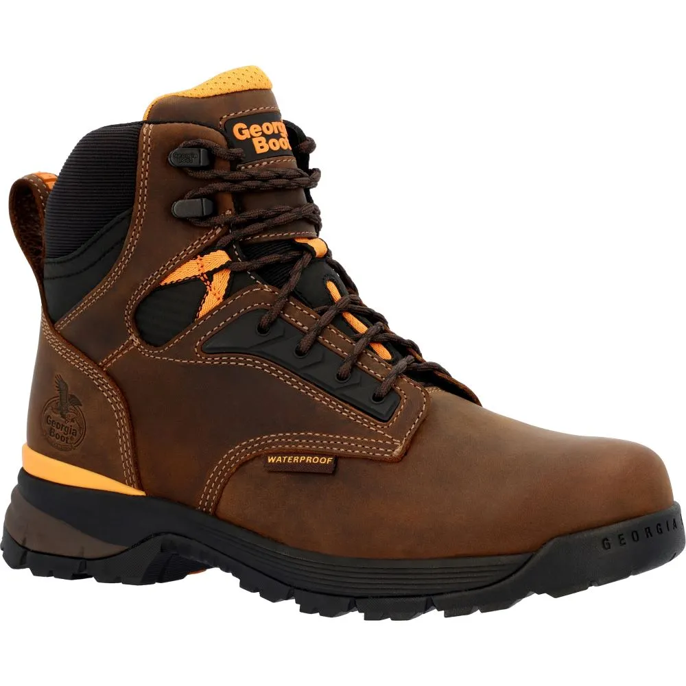 'Georgia Boot' Men's 6 TBD EH WP Alloy Toe - Brown