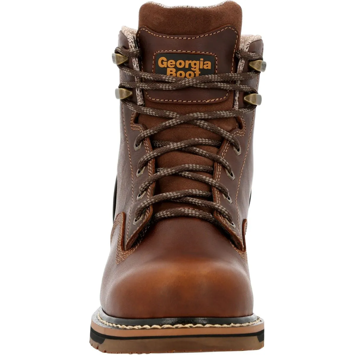 'Georgia Boot' Men's 6" Amp LT Edge EH WP Alloy Toe - Brown