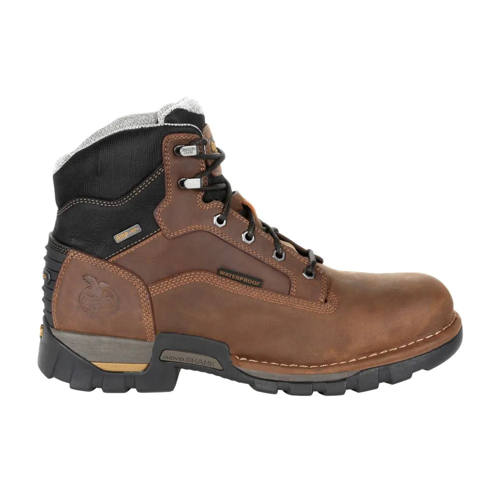 'Georgia Boot' Men's 6" Eagle One EH WP Soft Toe - Brown