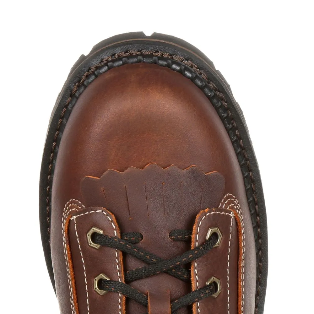 'Georgia Boot' Men's 8" AMP LT Logger EH WP Comp Toe - Brown