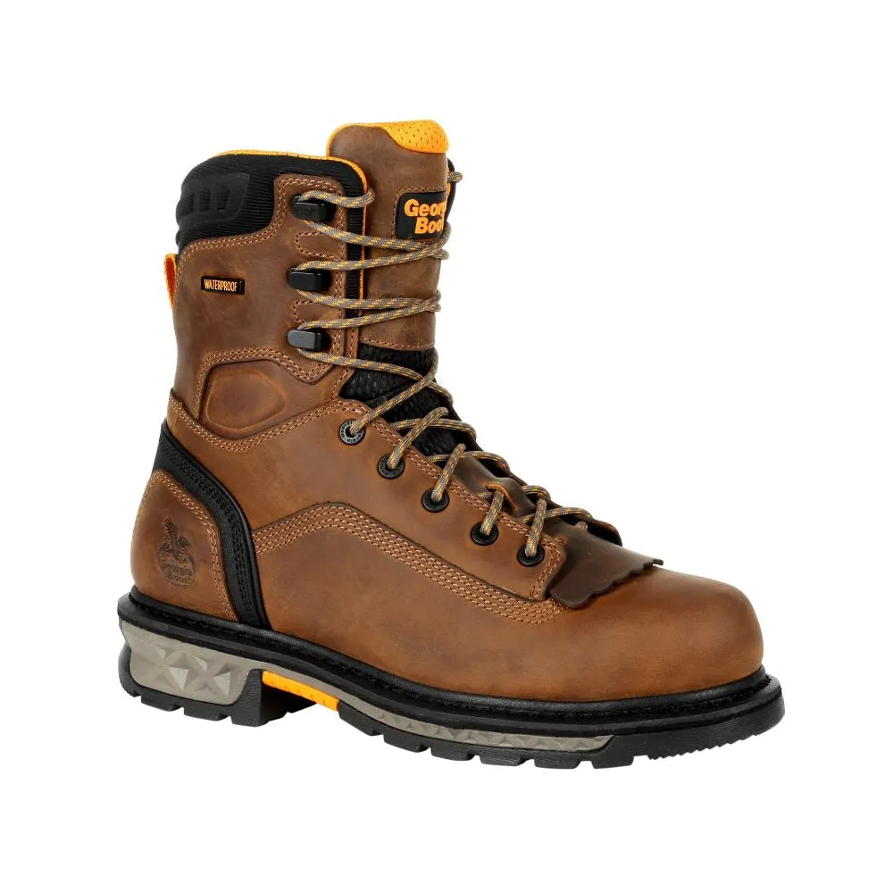 'Georgia Boot' Men's 8" Carbo-Tec LTX EH WP Comp Toe - Brown / Black