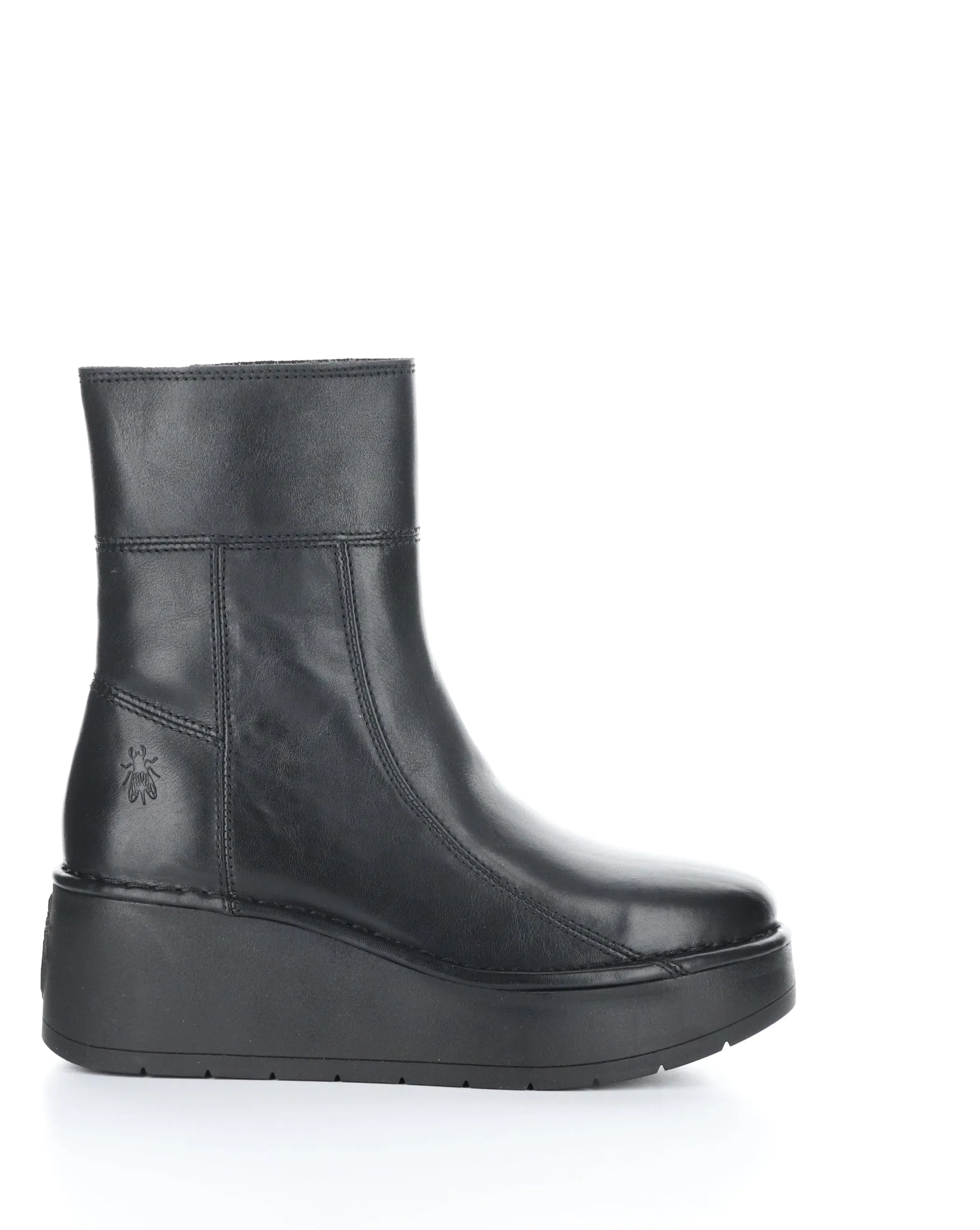 HANN248FLY 000 BLACK Round Toe Boots