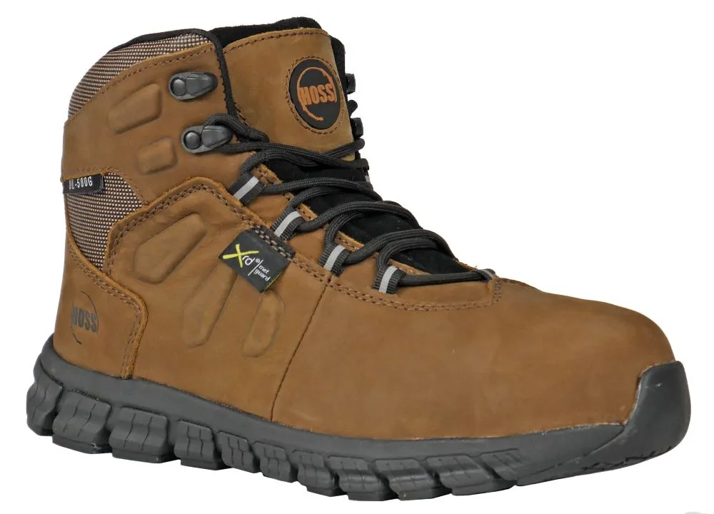 'Hoss Boots' Men's 6" Tikaboo Ultra Lite MetGuard ESD Comp Toe - Brown