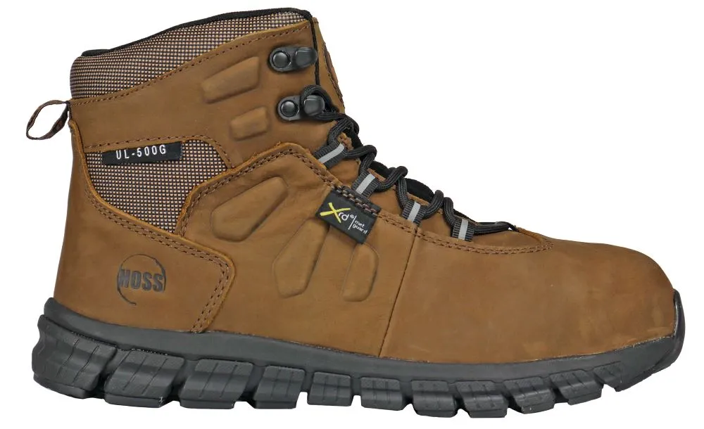 'Hoss Boots' Men's 6" Tikaboo Ultra Lite MetGuard ESD Comp Toe - Brown