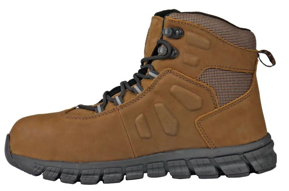 'Hoss Boots' Men's 6" Tikaboo Ultra Lite MetGuard ESD Comp Toe - Brown