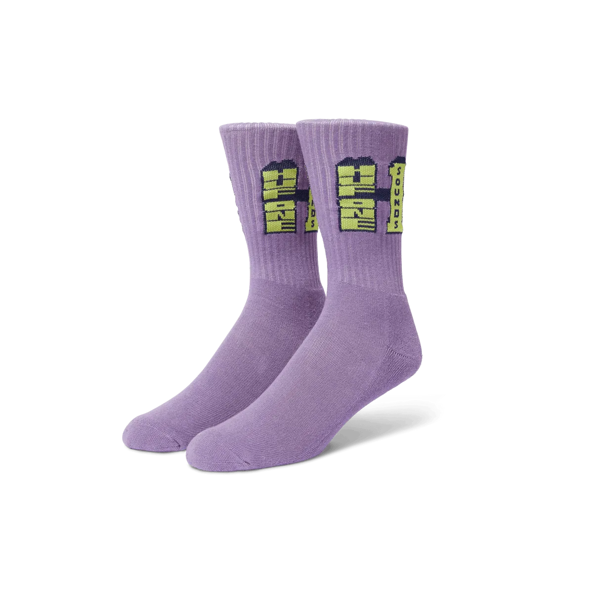 HUF HUF ONE SOUND CREW SOCK-PURPLE