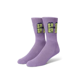 HUF HUF ONE SOUND CREW SOCK-PURPLE