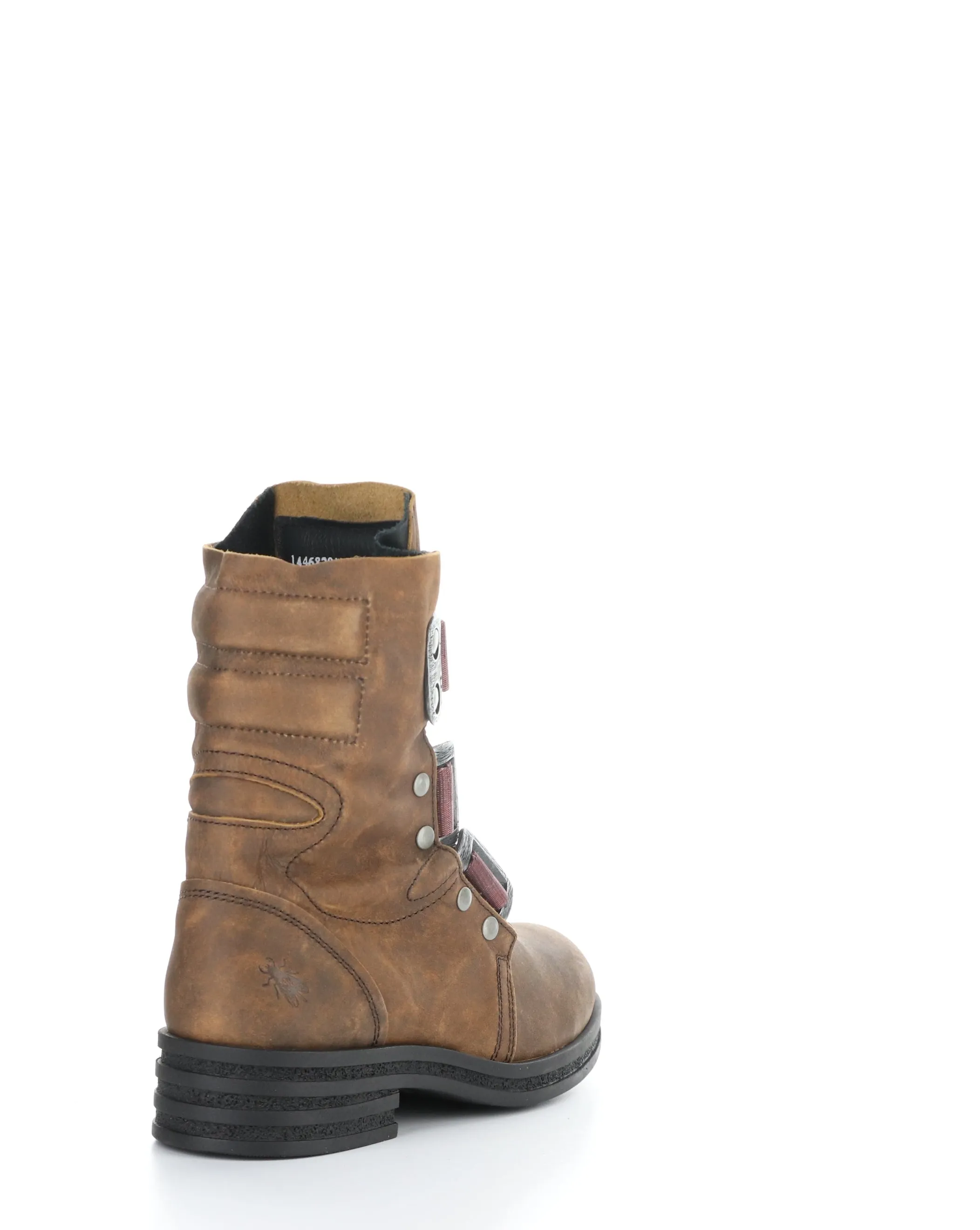 KIFF682FLY 011 BROWN Round Toe Boots