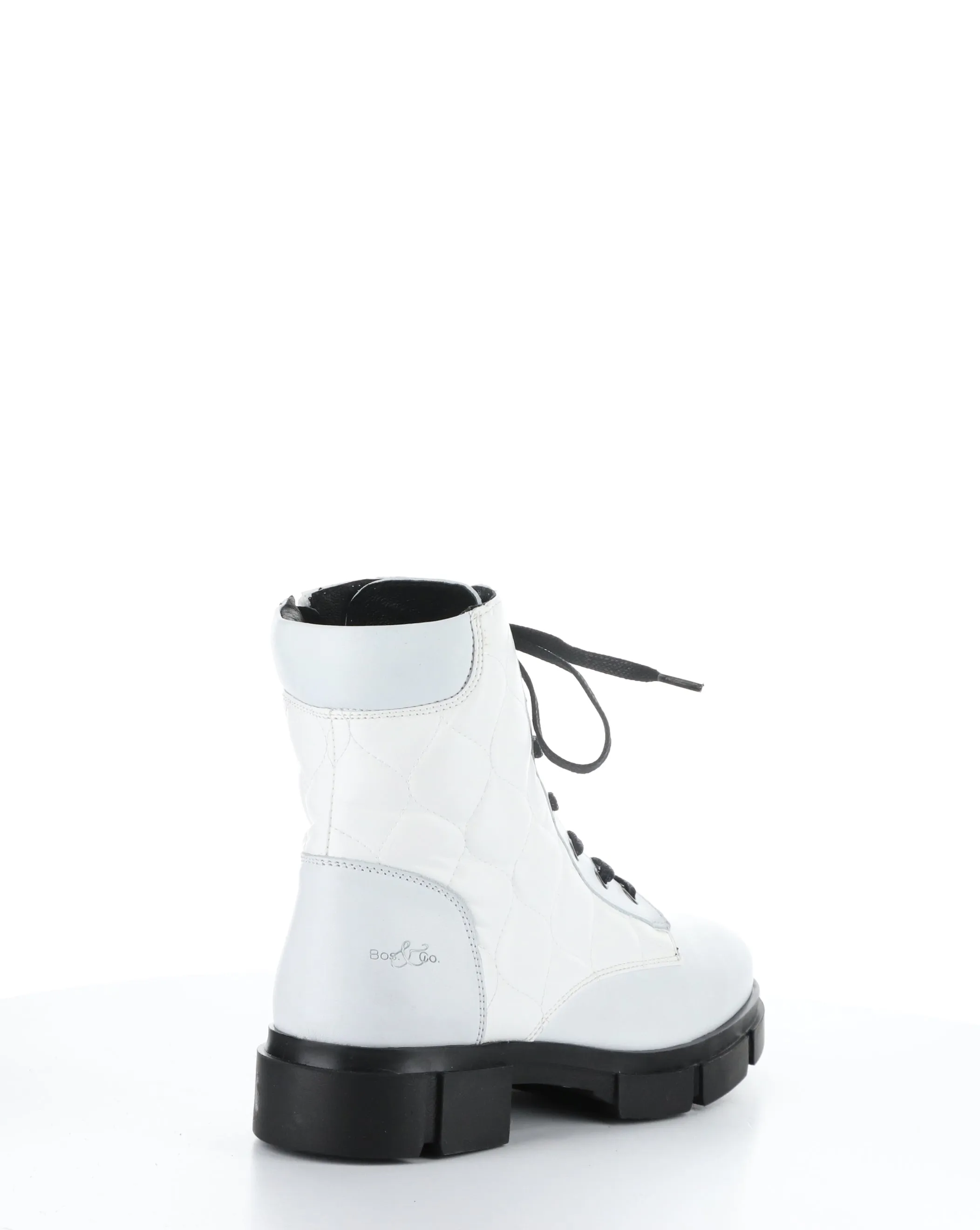 LIBEL WHITE Round Toe Boots