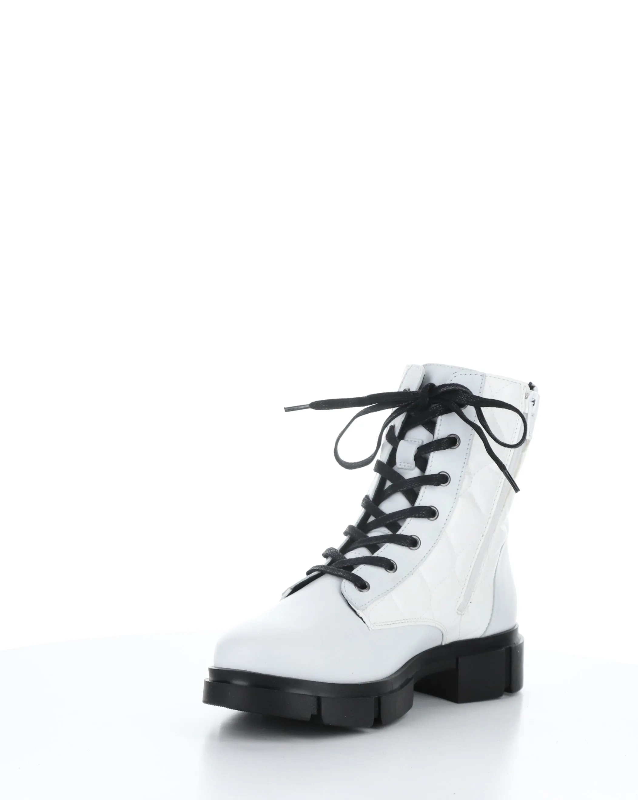 LIBEL WHITE Round Toe Boots