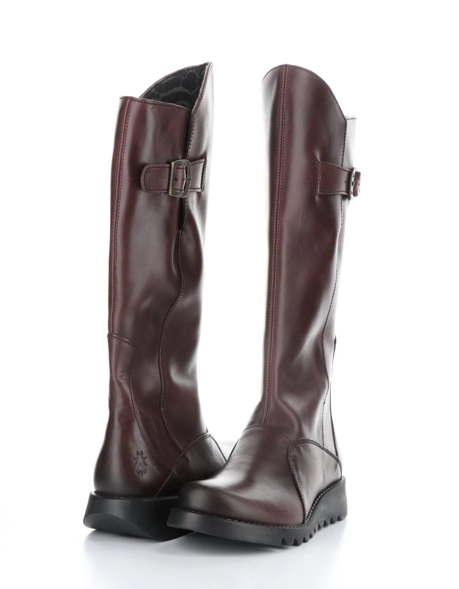 MOL912FLY 025 WINE Round Toe Boots