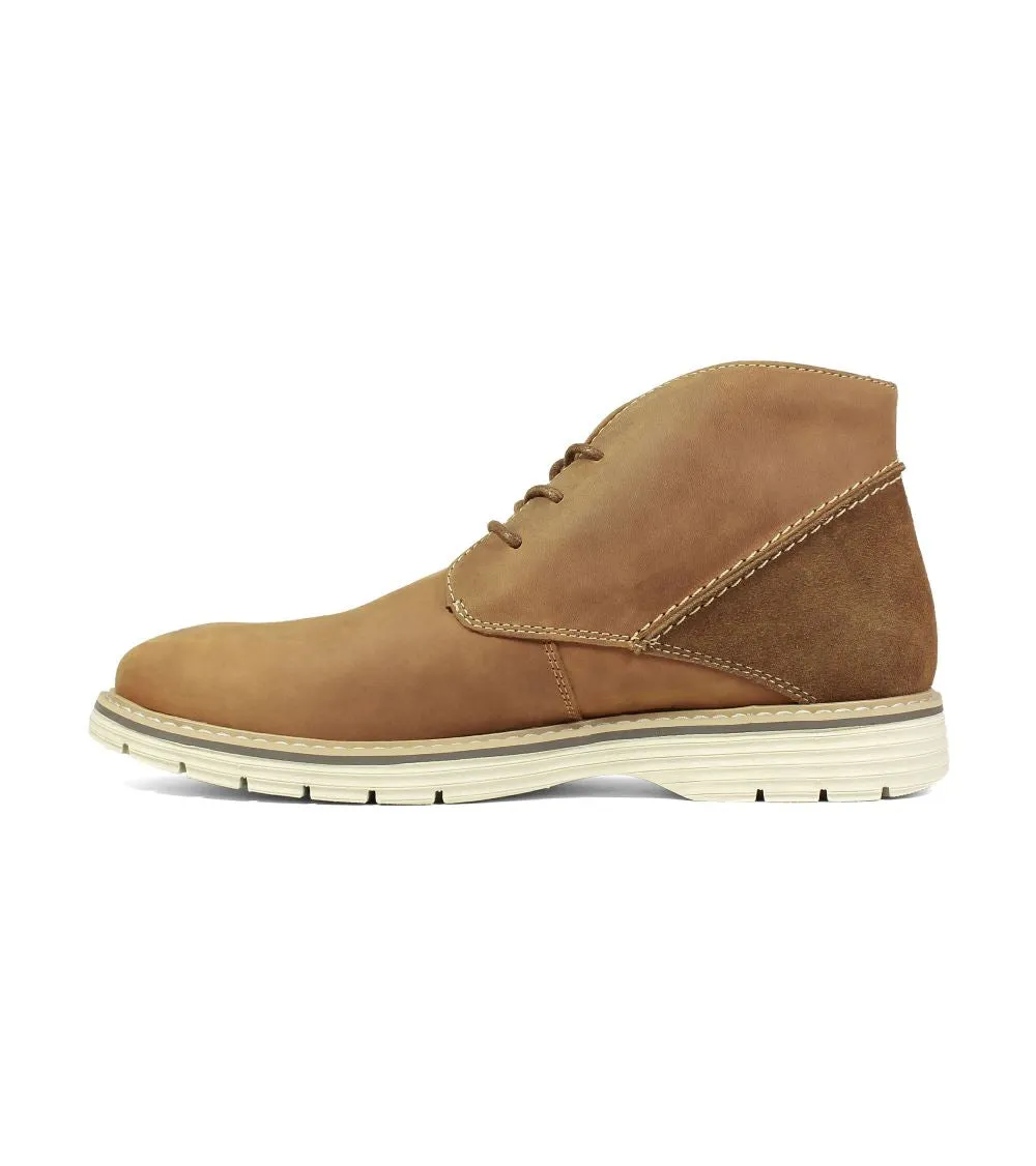 'Nunn Bush' Men's Littleton Plain Toe Chukka Boot - Tan Leather