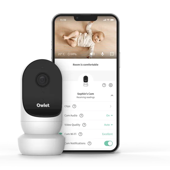 Owlet Monitor Duo (Smart Sock 3   Cam 2) - Dusty Rose