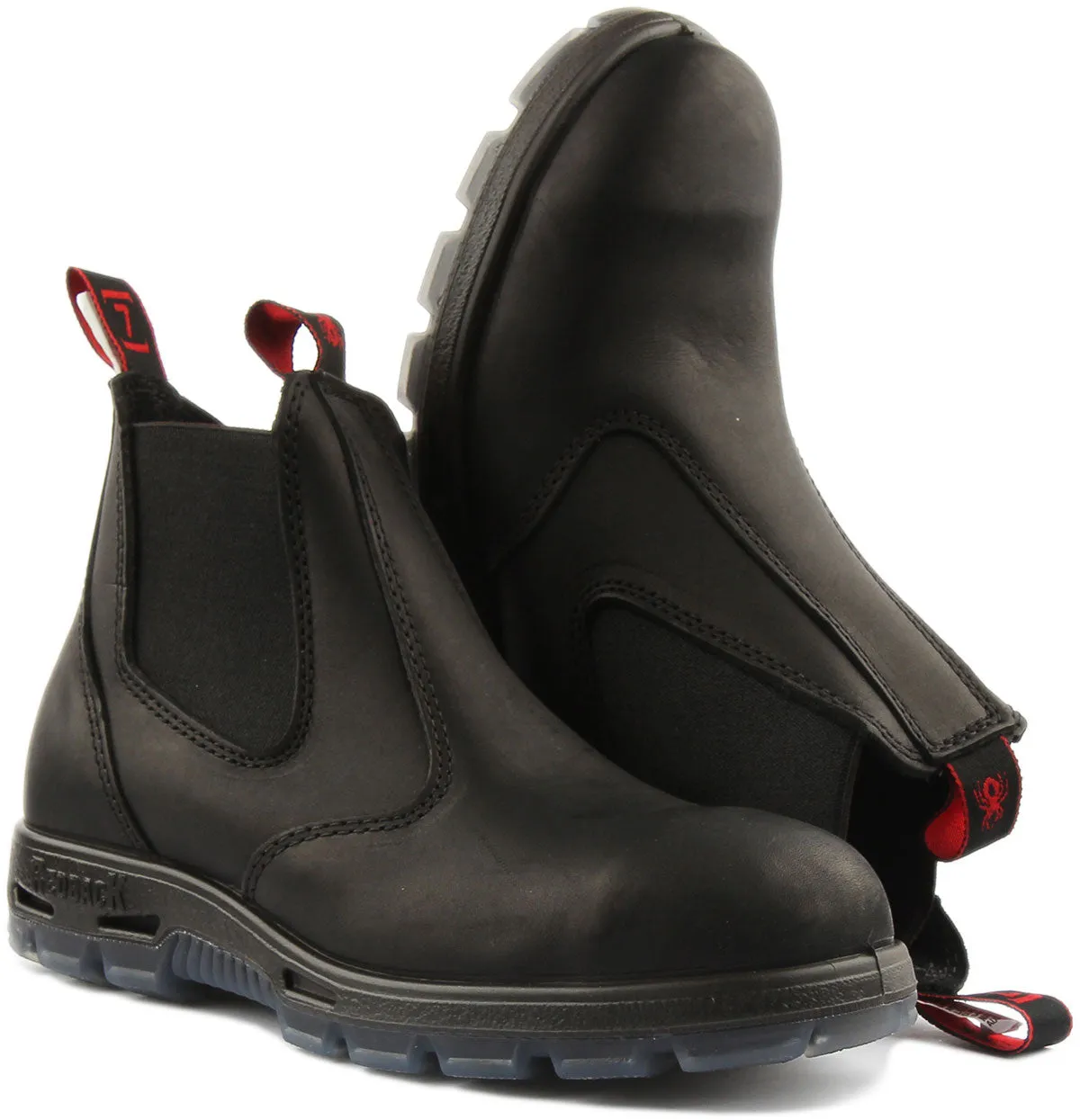 Red Back Usbbk In Black Chelsea Boots