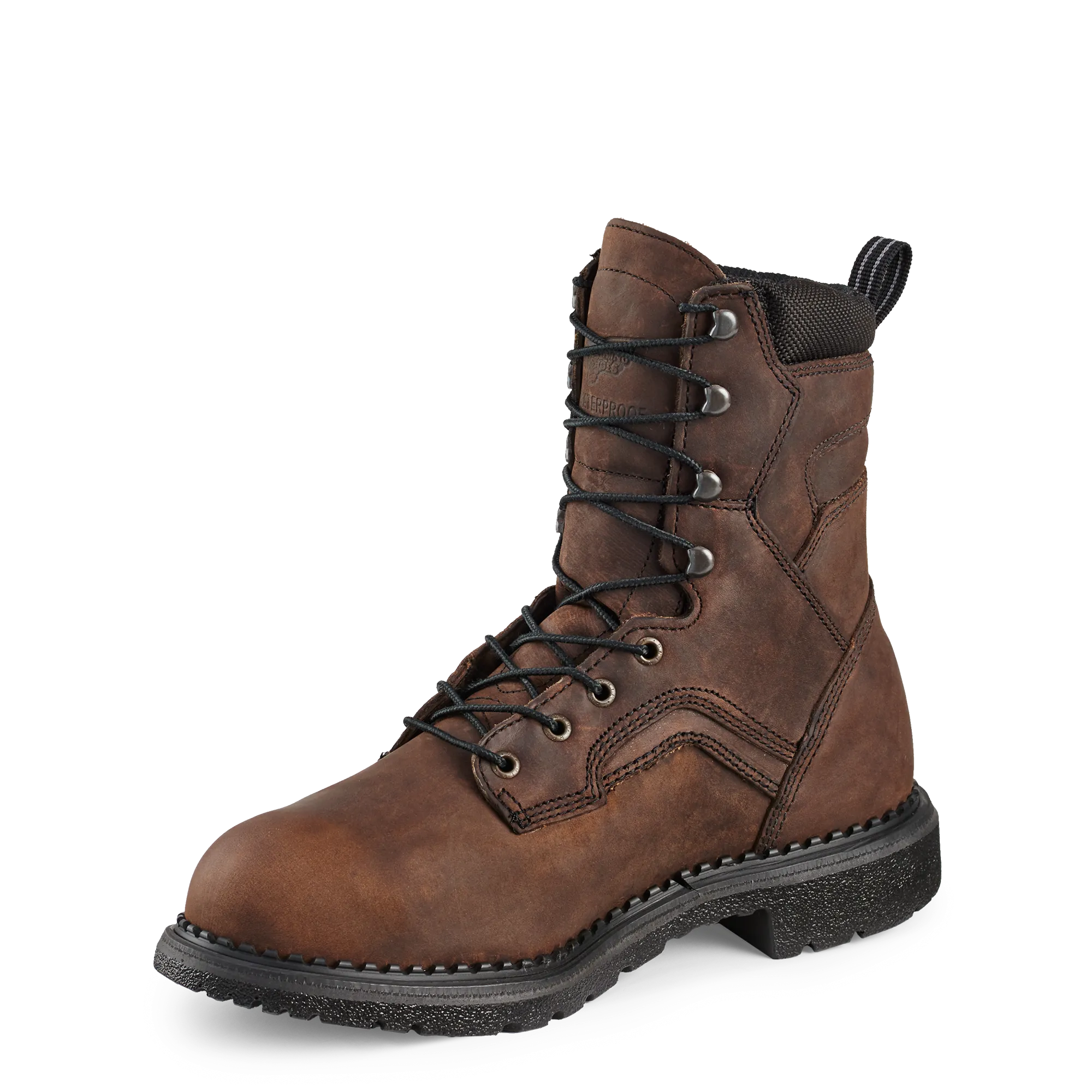 'Red Wing' Men's 8" SuperSoleInt. Metguard EH WP Lace Up Steel Toe - Brown