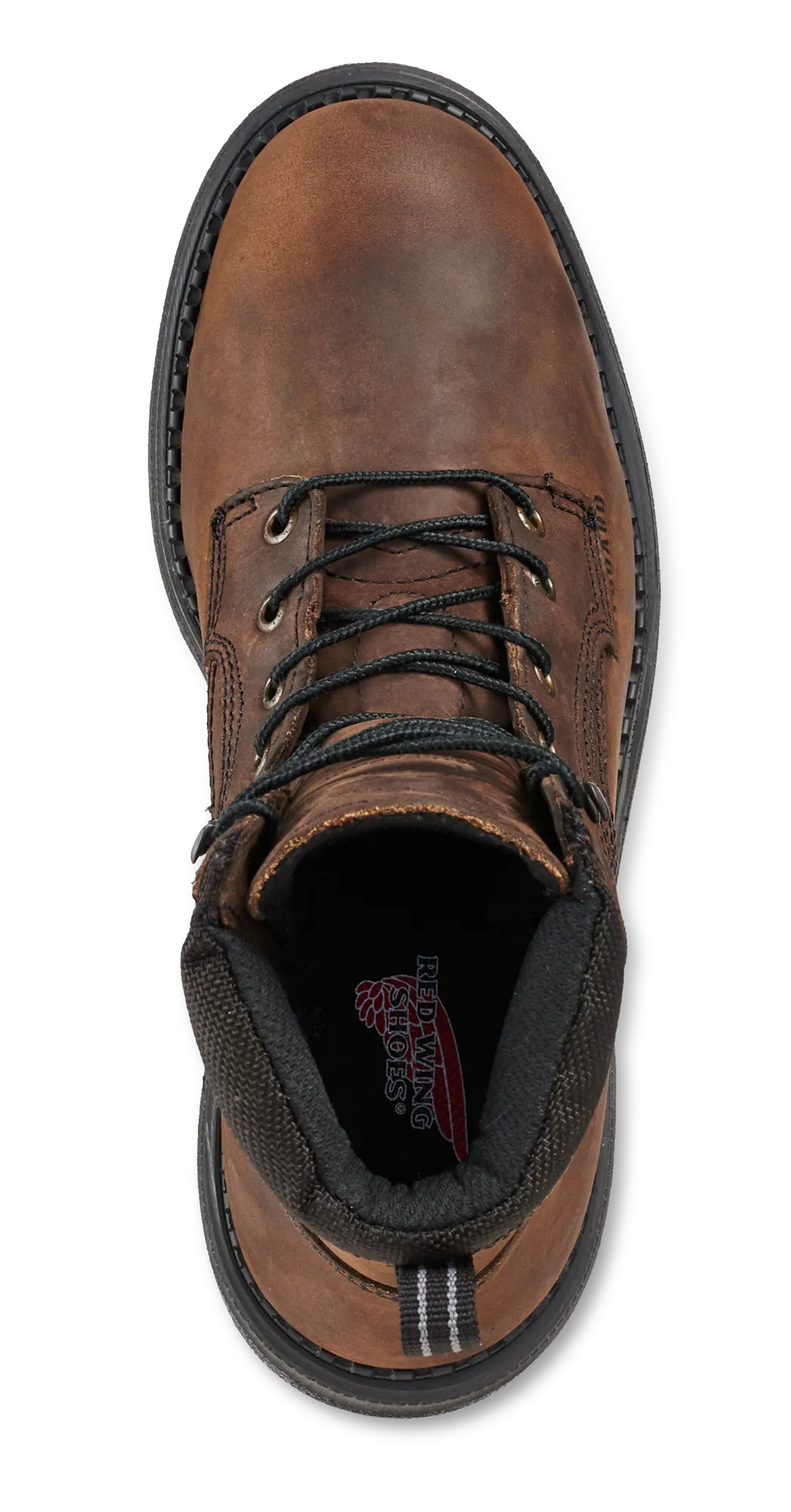 'Red Wing' Men's 8" SuperSoleInt. Metguard EH WP Lace Up Steel Toe - Brown