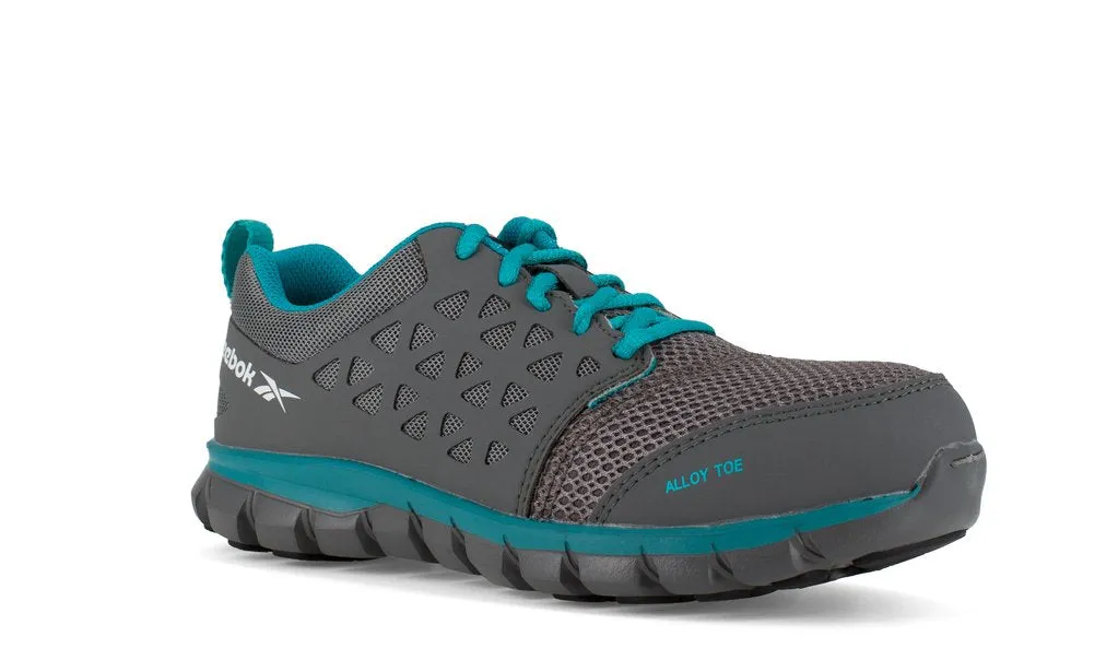 'Reebok' Women's Sublite Cushion ESD SR Alloy Toe - Grey / Turquoise