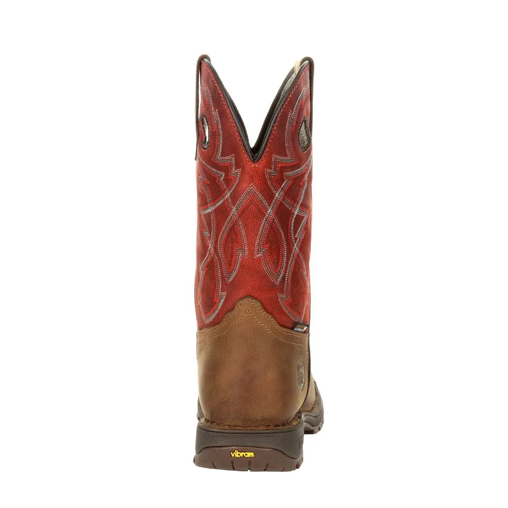 'Rocky' Men's 11" Western Legacy 32 WP Soft Toe - Brown / Red