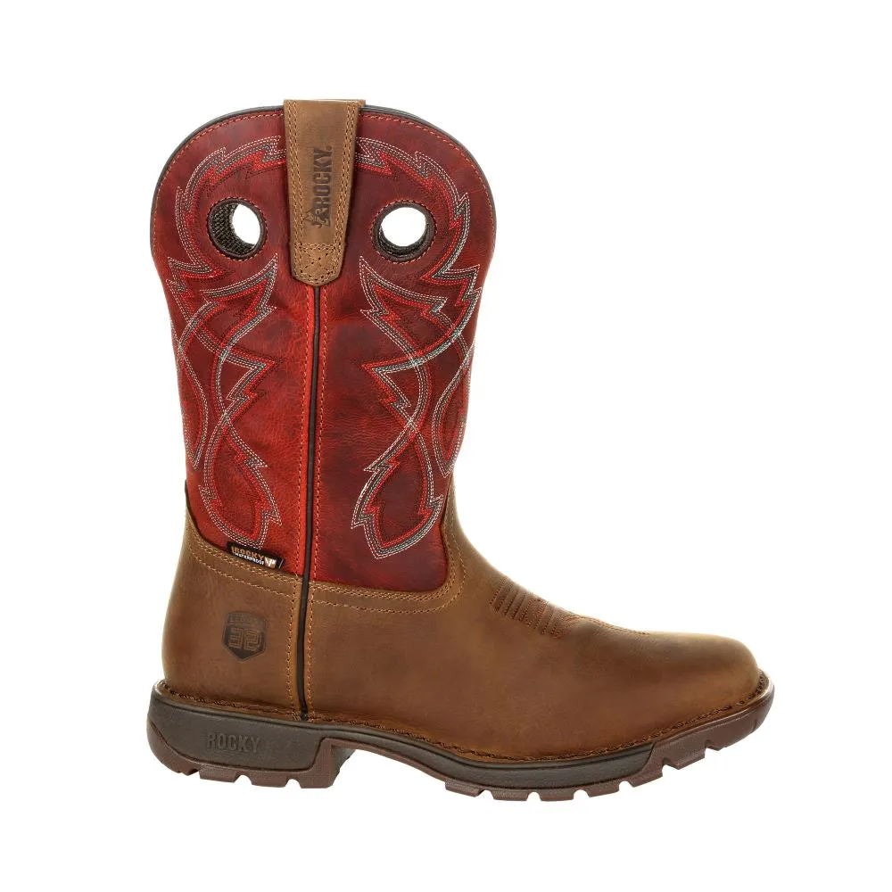 'Rocky' Men's 11" Western Legacy 32 WP Soft Toe - Brown / Red