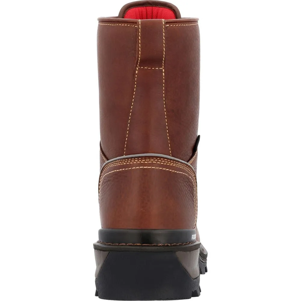 'Rocky' Men's 9" Ram Horn Logger EH WP Comp Toe - Brown