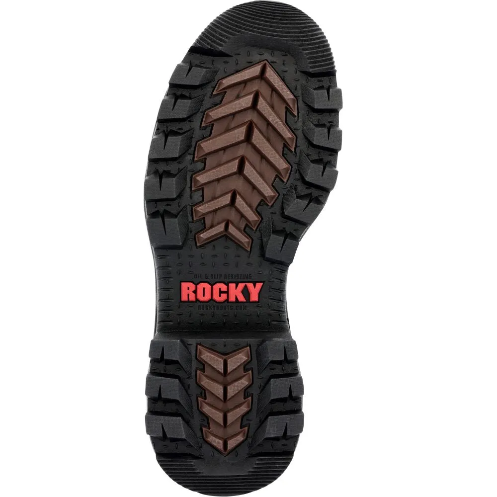 'Rocky' Men's 9" Ram Horn Logger EH WP Comp Toe - Brown