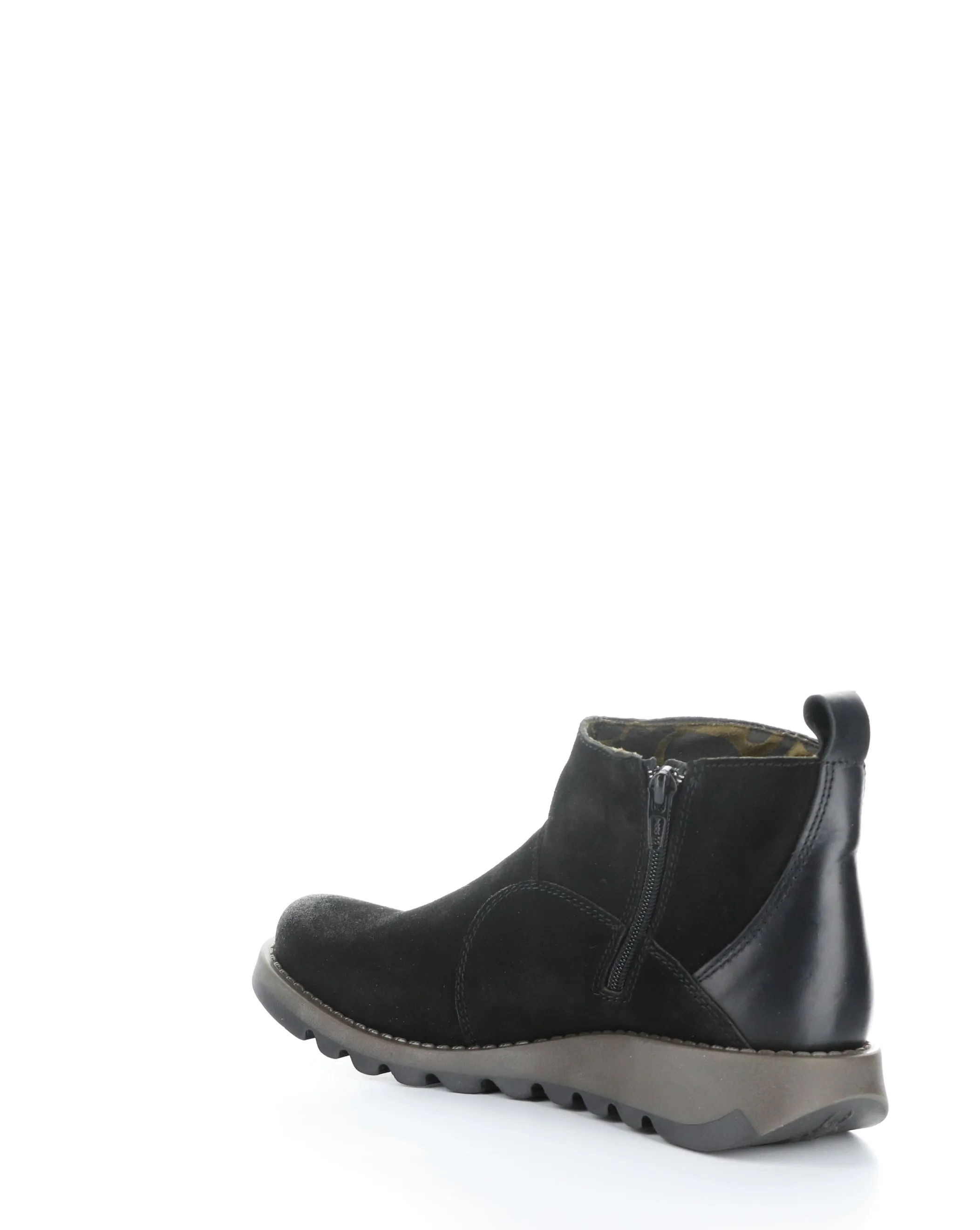 SELY918FLY 004 BLACK Round Toe Boots