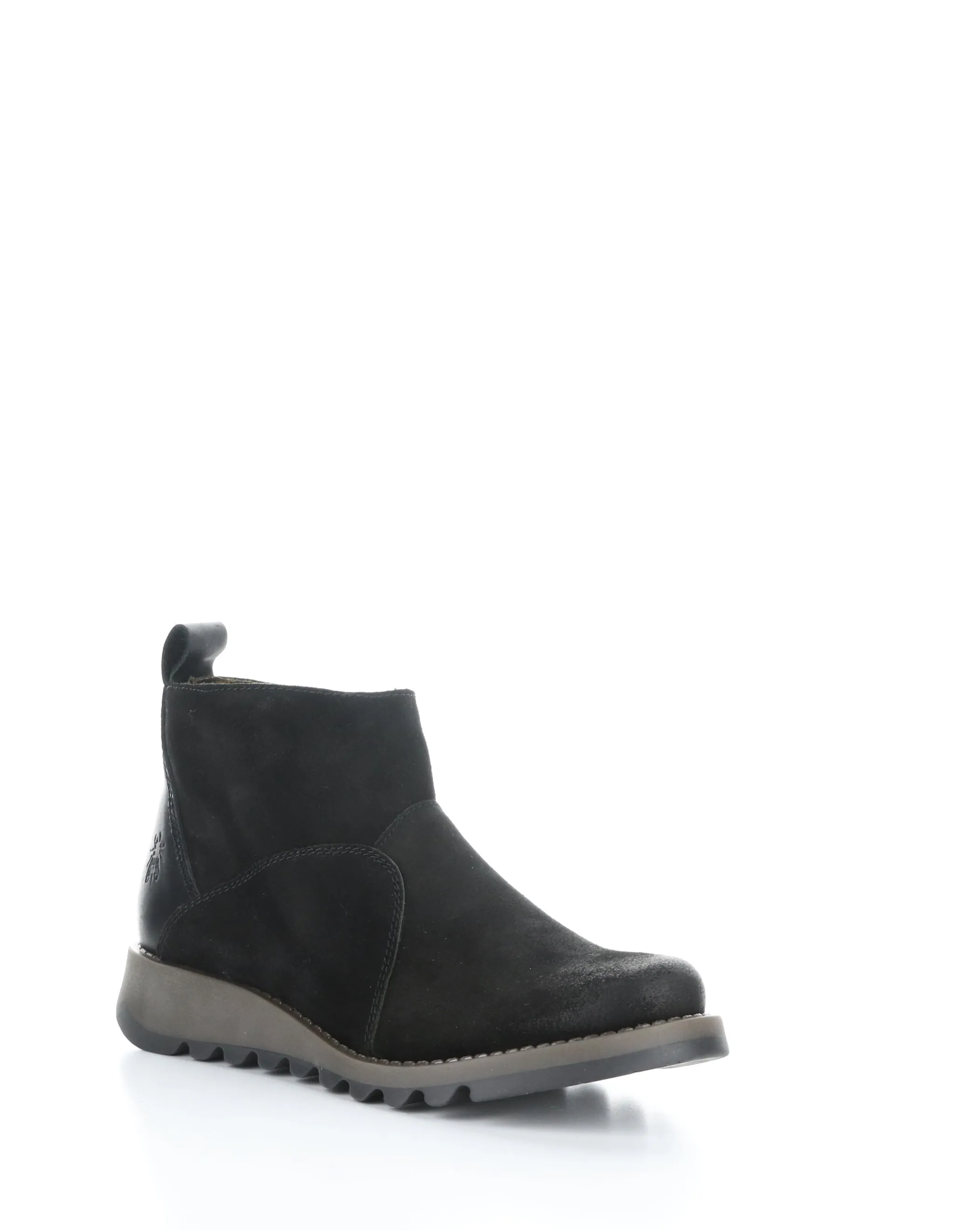 SELY918FLY 004 BLACK Round Toe Boots